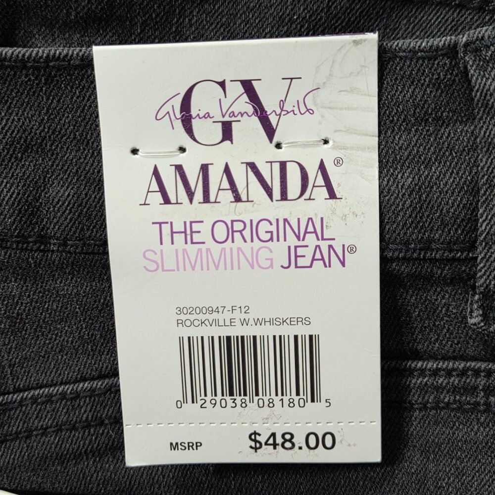 NWT Gloria Vanderbilt Women's Amanda Classic Straight Jeans - Picture 6 of 14